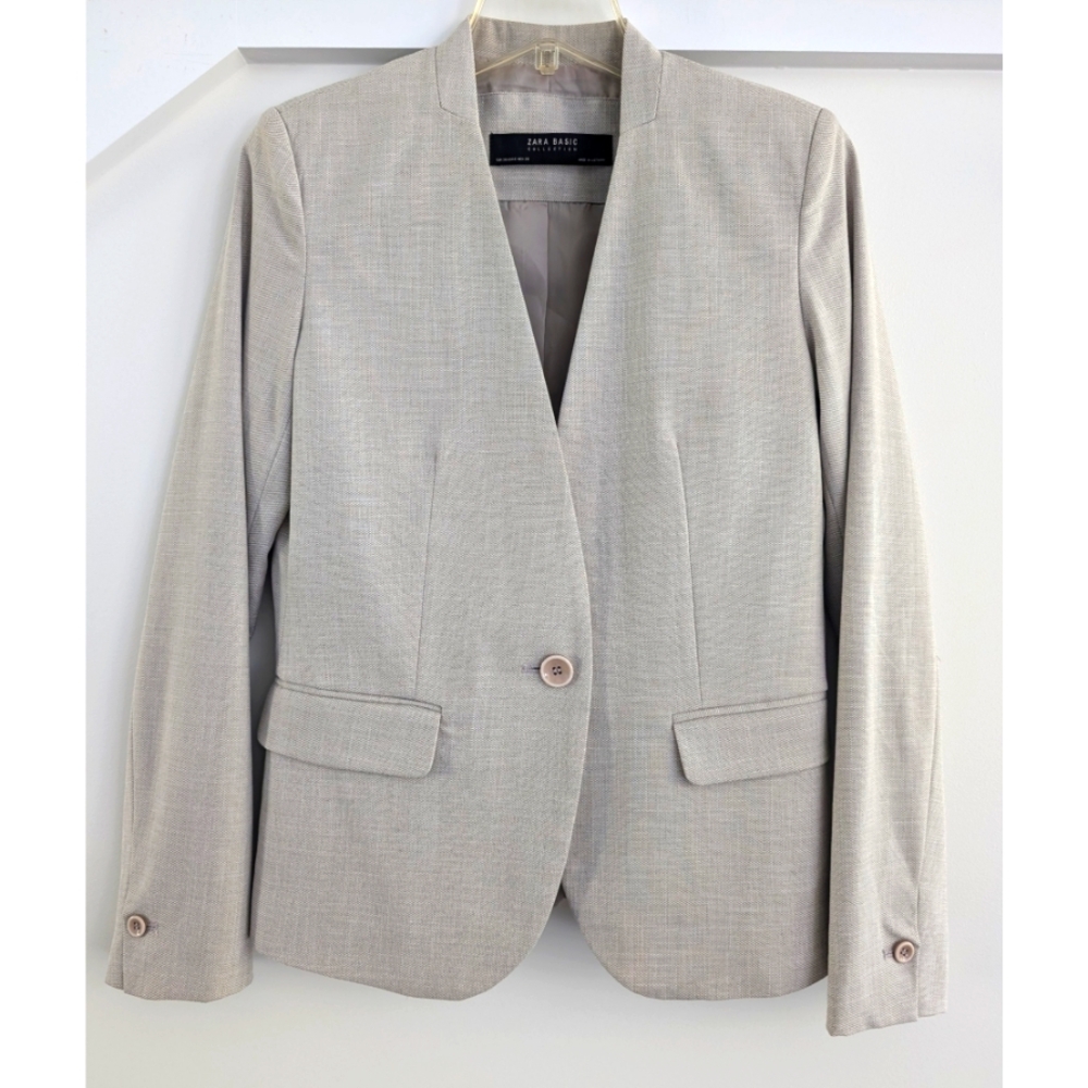 Zara Structured Blazer Jacket - image 1